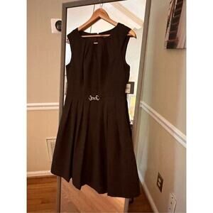 Ellen Tracy Brown Fit and Flare Dress Size 10